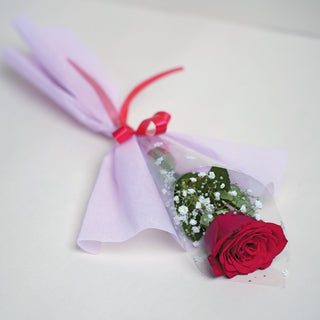 Single Rose Bouquet