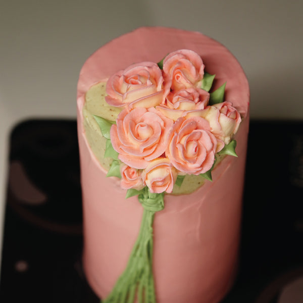 Rose Pistachio Tall Cake