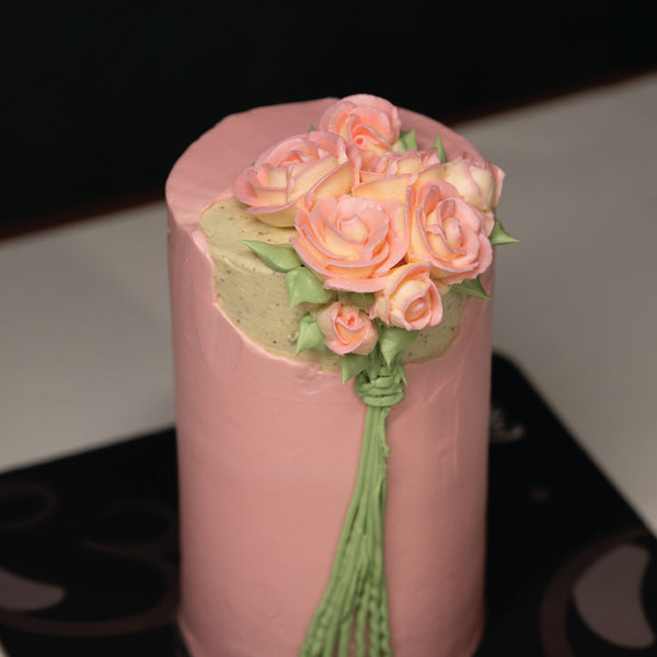 Rose Pistachio Tall Cake