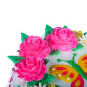 Butterfly and Roses Cake