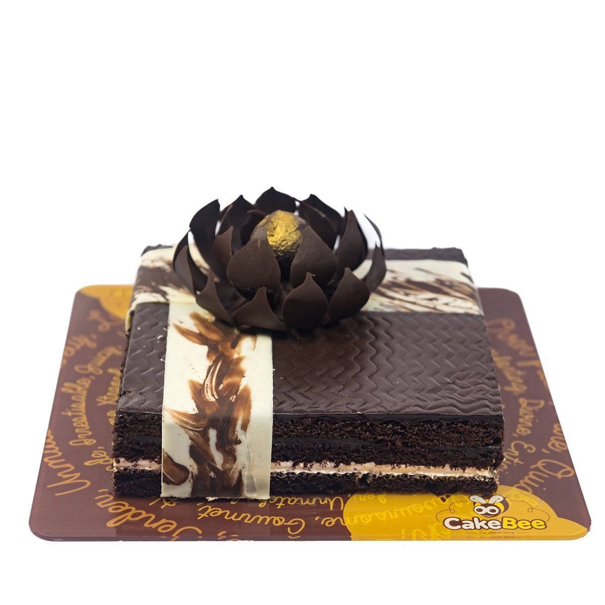 square chocolate cake decorations
