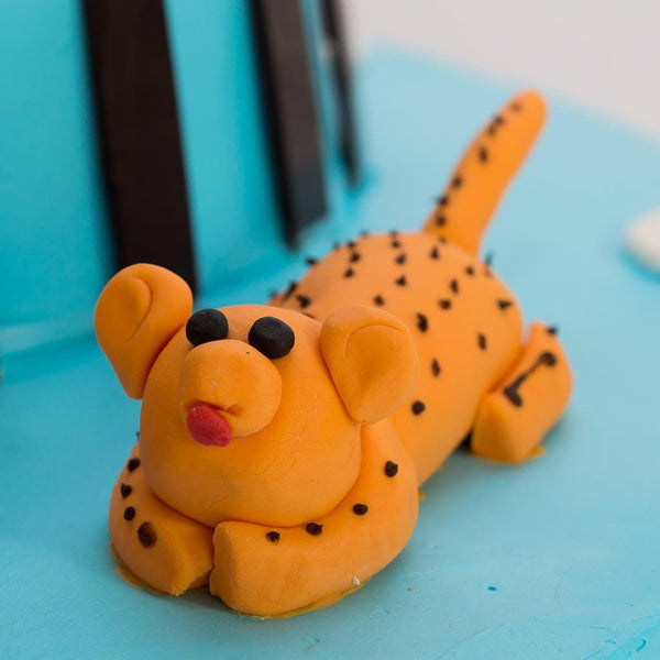 Animals Birthday Fondant Cake