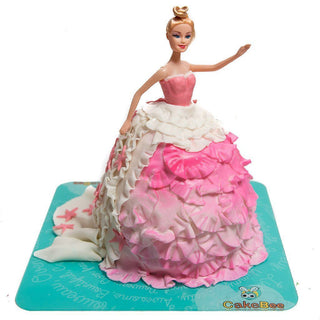 Barbie Fondant Cake