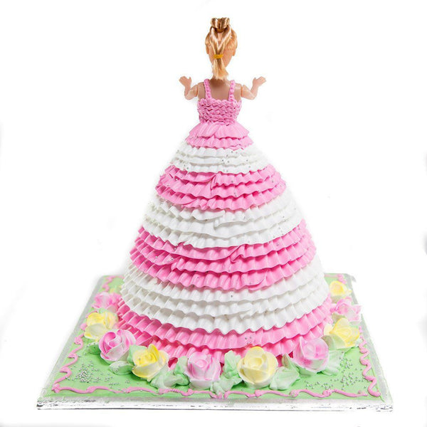 Barbie Wedding Gown Cake