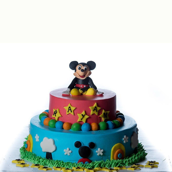 Mickey Mouse Fondant Cake