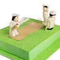 Cricket Pitch & Players Cake