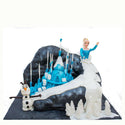 Frozen's Elsa & Olaf Fondant Cake