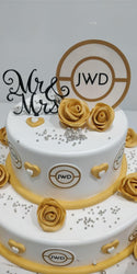 2 Tier Elegant Wedding Cake