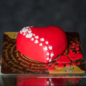 Array of hearts fondant cake