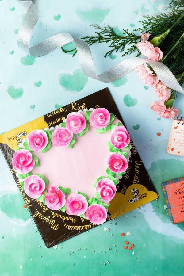 Heart of Roses Cake