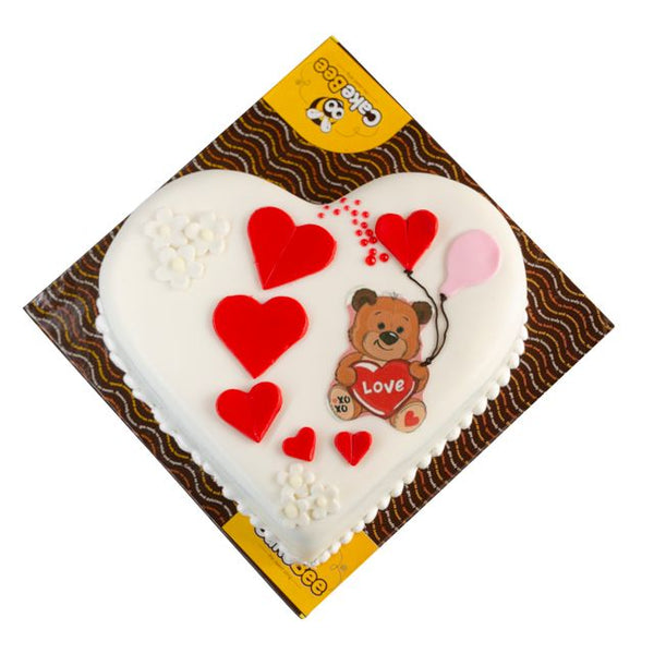 XOXO Heart Cake