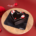 Midnight Heart Cake