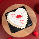 Ivory Heart Cake
