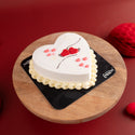 Ivory Heart Cake