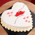 Ivory Heart Cake