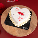 Ivory Heart Cake