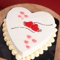 Ivory Heart Cake