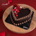 Chocolate Red Velvet Heart Cake