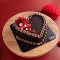 Chocolate Red Velvet Heart Cake