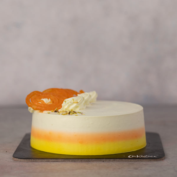 Kesar Jalebi Cake