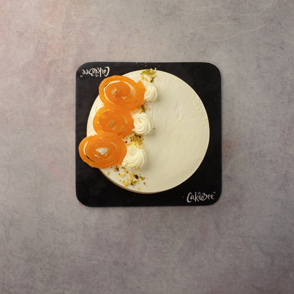 Kesar Jalebi Cake
