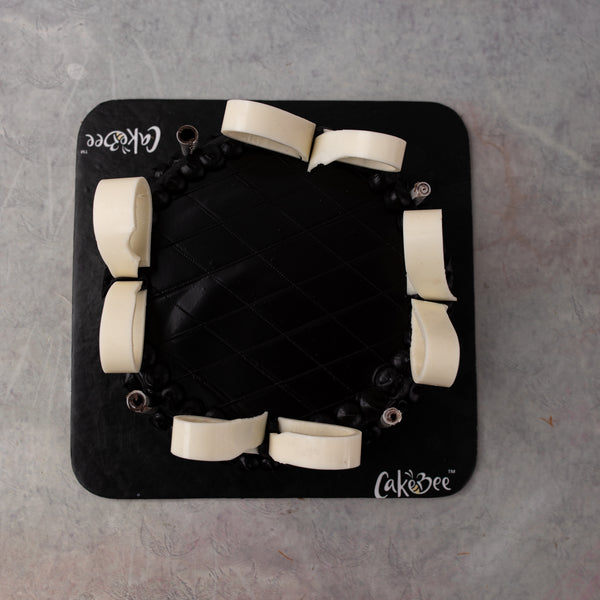 Chocolate Bow Cake Cakes Shop Cake-Bee