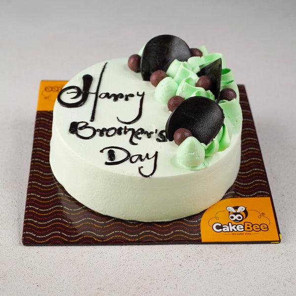 Happy Birthday Brother Birthday cake & Ballloons Design