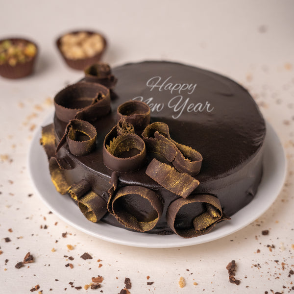 Chocolate Truffle New Year Cake