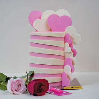 HeartBeat Tower Cake