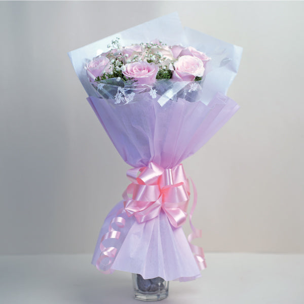 Sweet Pink Roses Bouquet