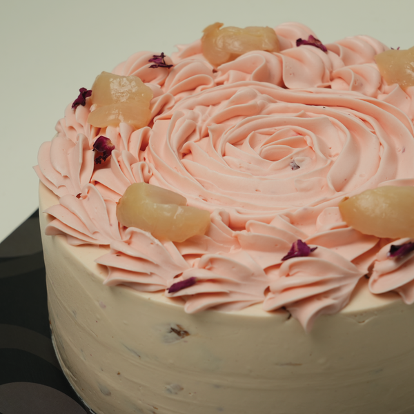 Rose Lychee Blossom Cake