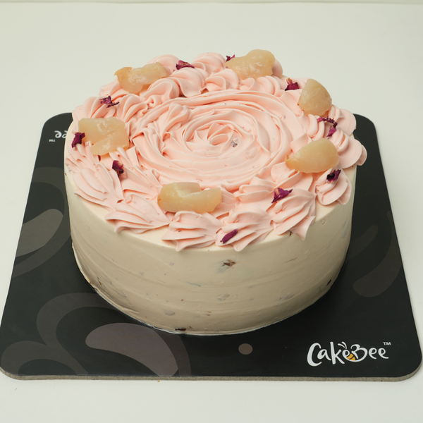 Rose Lychee Blossom Cake