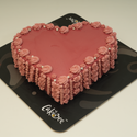 Ravishing Heart Cake