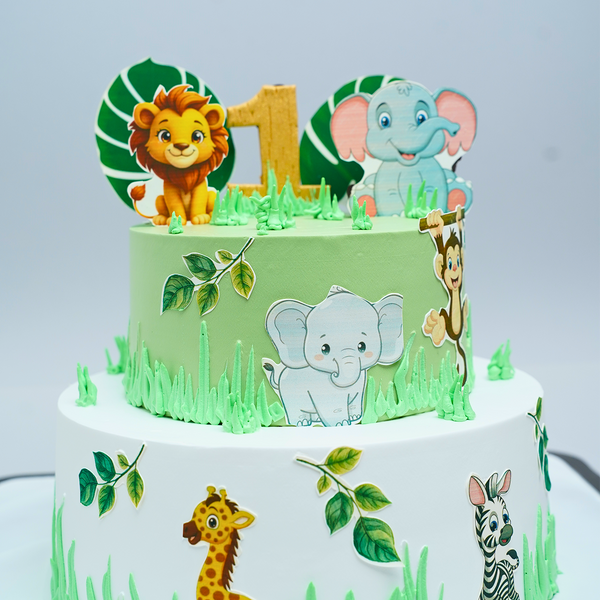 Jungle Safari Celebration Cake