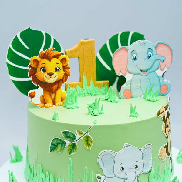 Jungle Safari Celebration Cake