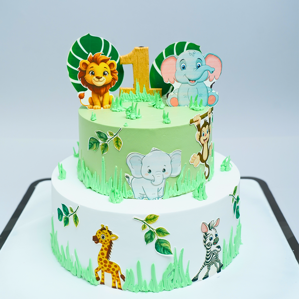 Jungle Safari Celebration Cake