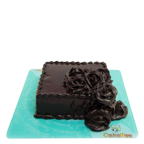 Tutorial For Chocolate rose cake. - YouTube