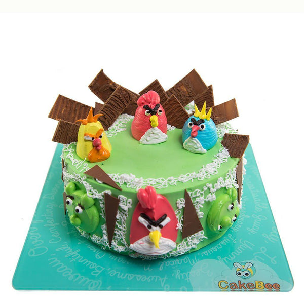 Angry Birds Theme Cake – Caketown Treats