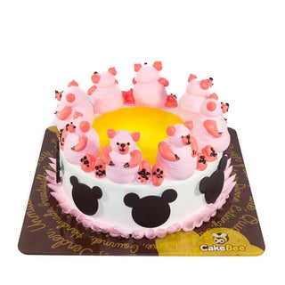 Send square shape birthday cake online by GiftJaipur in Rajasthan