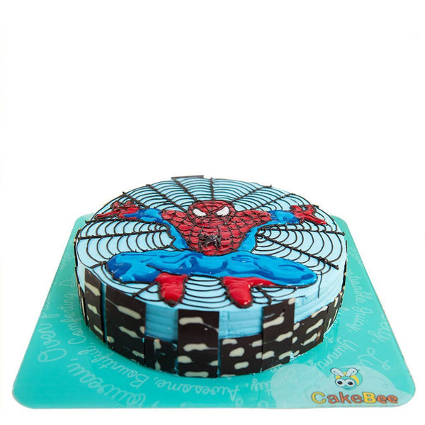 Spiderman Theme Cake in RR Nagar, Bangalore, by Cake Nagar