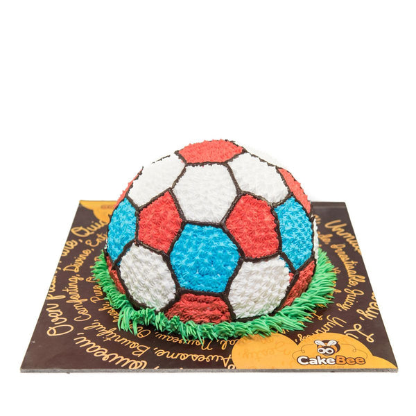 Football Cream Cake | Cake for the birthday boy | Bakehoney
