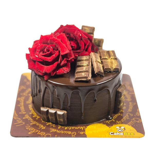 Send Rose day special photo cake online by GiftJaipur in Rajasthan