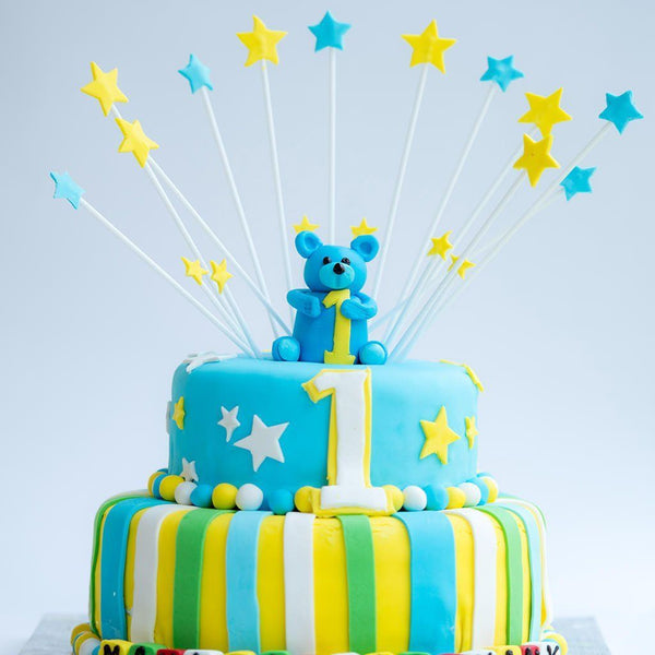 Birthday Cake Golden Chocolate Stars Balls Stock Photo 627536663 |  Shutterstock