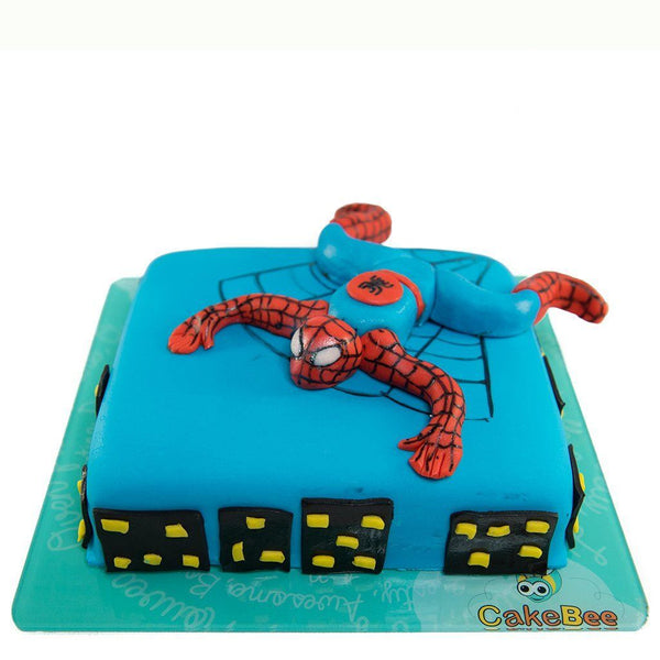 M464) Two Tier Spiderman Theme Cake (2 Kg). – Tricity 24
