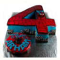Spiderman Number Fondant Cake
