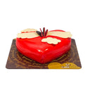 Angel heart cake