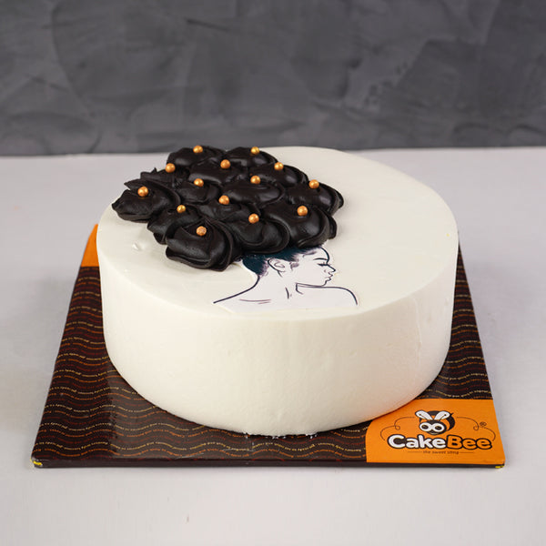 Elegant lady cake | Cakes for women, Cake, Homemade cakes