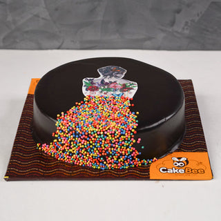 Buy/Send Gems On Top Black Forest Cake 1 Kg Online- FNP